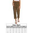 thumbnail image 2 of Pantalón de pana para mujer Pantalón recto Cintura alta Casual M XXL (Marrón L) FLhrweasw Para estrenar, 2 of 2