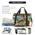 thumbnail image 6 of Japuie Different Construction Site Vehicles Print Travel Duffel Bag,Sports Tote Gym Bag,Hand Travel Bag,Tote Carry on Luggage,Weekender Overnight Bag for Women and Men, 6 of 6