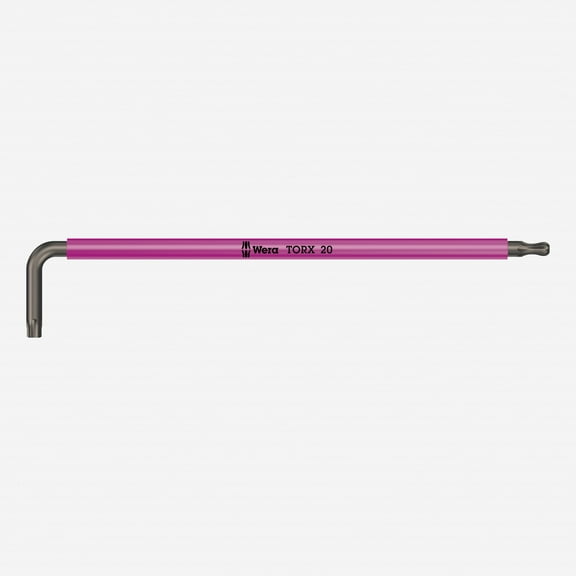 Wera 024485 Multicolor Torx Long L-key, T20 x 137mm (Pink)
