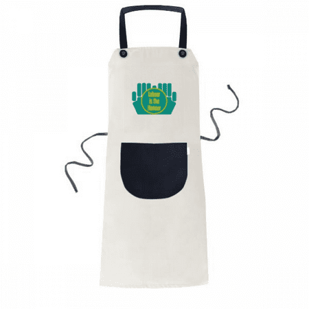 

Labor Work Praise Art Deco Fashion Apron Adjustable Bib Cotton Linen BBQ Kitchen Pocket Pinafore