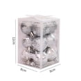 thumbnail image 2 of hirigin 12 Pack Christmas Decorative Ball Set, Shiny Mirror Shatterproof Ball Christmas Tree Ornaments Pendant Festival Supplies, 2 of 3
