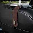thumbnail image 1 of Ganchos para el respaldo del asiento de coche - ganchos de metal de aleación giratorios en 360° para asientos delanteros y traseros, organizador de almacenamiento de cuero, gancho colgante, 1 of 6