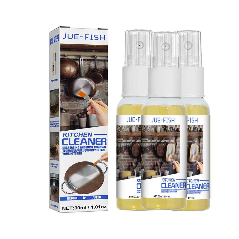 AMNHDO 30ml*3 Cooktop Cleaner Household Strong Detergent Spray