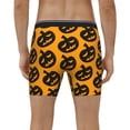 thumbnail image 2 of Men's Boxer Briefs, halloween pumpkins festive Soft and Breathable Mens Underwear Boxer Briefs With Widen Waist, 2 of 5