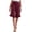 Wine, variant on Women's Plus Size Knee Length Shorts High Waist Summer Beach Wide Leg Pants