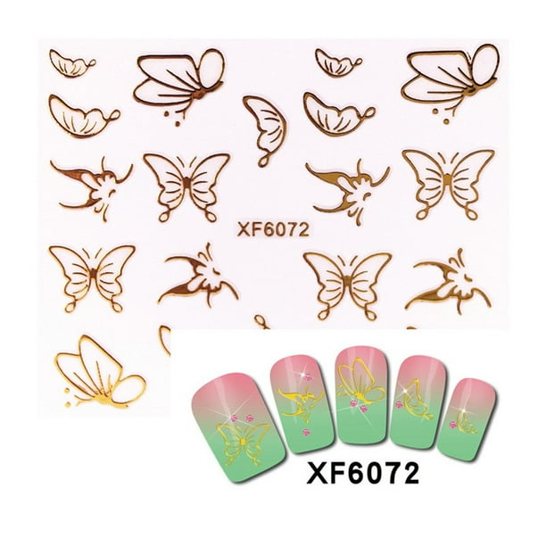 Fiudx Ofertas Del Día Diy Estampado Calcomanías Pegatinas Nuevas Herramientas Calientes Decoración De Flores Arte De Uñas