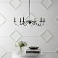 thumbnail image 5 of JONATHAN Y Wicklow 34.75" 6-Light Bohemian Farmhouse Iron LED Chandelier, Black, JYL7559B, 5 of 8