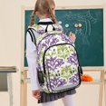 thumbnail image 6 of ALAZA Mardi Gras Flower Laptop Backpack Purse Travel Bag Casual School Bookbag Rucksack for Women Men, 6 of 6