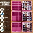 thumbnail image 3 of SpaceAid Shoe Organizer for Closet, 2 Pack, Fits 16-32 Pairs, Pink, 3 of 7