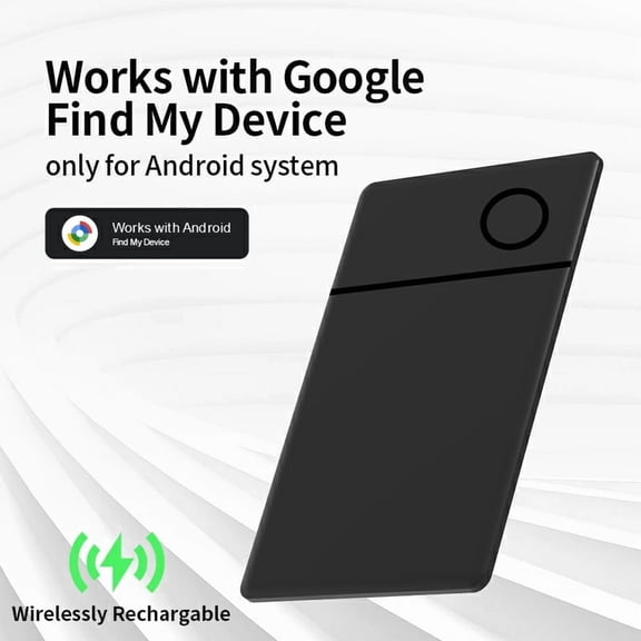 RSH Smart Card Tracker Rechargeable Bluetooth Tag for Google Find My Device