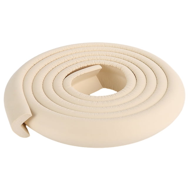 Protectores de borde de mesa para muebles Extra gruesos en forma de L, protector de parachoques de seguridad para bebés de espuma de 2m (blanco arroz, rosa, gris, blanco)