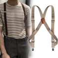 thumbnail image 1 of Tirantes para hombre Yinane tirantes de trabajo ajustables cómodos para Pantalones de Construcción beige, 1 of 8