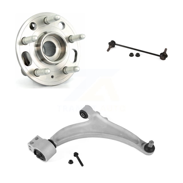 Transit Auto Ensemble de Roulement de Moyeu avant Droit Bras de Commande Inférieur avec Rotule et Barre de Oscillation Kit de Stabilisation pour Voiture Chevrolet Malibu Limité K7T-101508