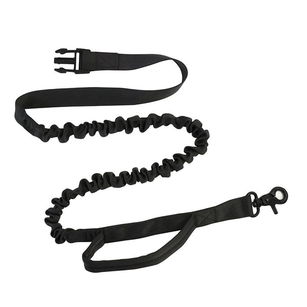 Hands Free Dog Leash with Zipper Pouch, Wide Padded Waist Dog Running Leash for Medium and Large Dogs, Retractable Bungee for Walking Jogging Training Hiking