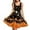 Music Fall Thanksgiving Pumpkins, variant on Size L Sleeveless Dress for Women Lightweight Party Swing Skater Dress Comfy Rainbow Leopard Print Tank Dresses Midi
