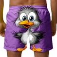 thumbnail image 4 of YueHuiYing Men's Beach Shorts Animal Beach Print Tropical Hawaiian Style Quick-Dry Board Shorts for Summer Vacation Pool & Beach Wear, 4 of 6