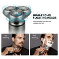 thumbnail image 3 of Rasoir Électrique Rechargeable pour le Visage - Tondeuse Rotative pour Barbe et Poils du Nez, Kit de Rasage Étanche Humide/sec avec Rasoir Rotatif 3 en 1, Base Rechargeable sur Pied, Recharge USB, 3 of 6
