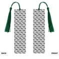 thumbnail image 2 of Kdxio Gray Tractor Print Metal Tassel Bookmarks,Perfect Gift for Art Lovers and Bookworms Metal Bookmarks for Women, 2 of 8