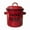 Red, variant on Bacon Grease Saver, 3.5 Liter Grease Container for Kitchen, Cooking Oil Bacon Fat Storage Can Jar, Farmhouse Style Grease Holder, Large Capacity Enamel Pot, Dishwasher Safe