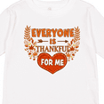 thumbnail image 4 of Inktastic Everyone is Thankful for Me with Heart and Leaves Boys or Girls Long Sleeve Toddler T-Shirt, 4 of 5