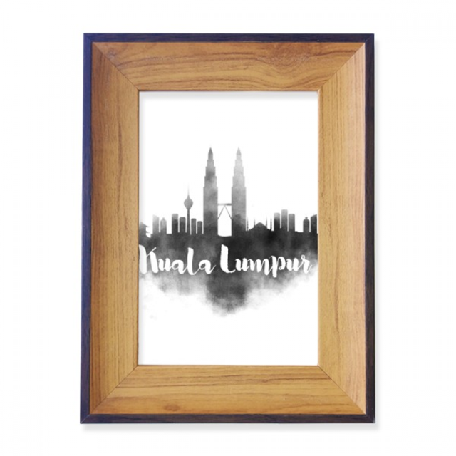 Kuala Lumpur Malaysia Landmark Ink City Photo Frame Exhibition Display Art Desktop Painting