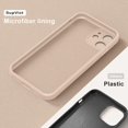 thumbnail image 2 of iPhone 11 Case, Phone Case iPhone 11, Slim Fit Silicone Protective Soft Bumper Girls Women Boys Men iPhone 11 6.1" 2019 Cover,Brown, 2 of 7