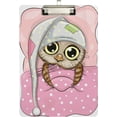 thumbnail image 2 of FMSHPON Cute Owl Clipboard Hardboard Wood Nursing Clip Board and Pull for Standard A4 Letter 13x9 inches, 2 of 7
