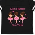 thumbnail image 4 of Inktastic Life's Better in a Tutu Ks Girls Toddler T-Shirt, 4 of 5