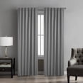 thumbnail image 2 of Urban Shop Solid Texture Room Darkening Rod Pocket Curtain Panel, Set of 2, 2 of 4
