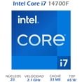 thumbnail image 2 of Procesador INTEL Core i7 14700F 2.1 GHz 20 Core 1700 Intel, 2 of 6