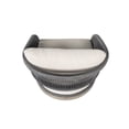 thumbnail image 6 of Orbit Swivel Outdoor Patio Chair in Weathered Eucalyptus Wood with Gray Rope and Taupe Olefin Cushions, 6 of 13