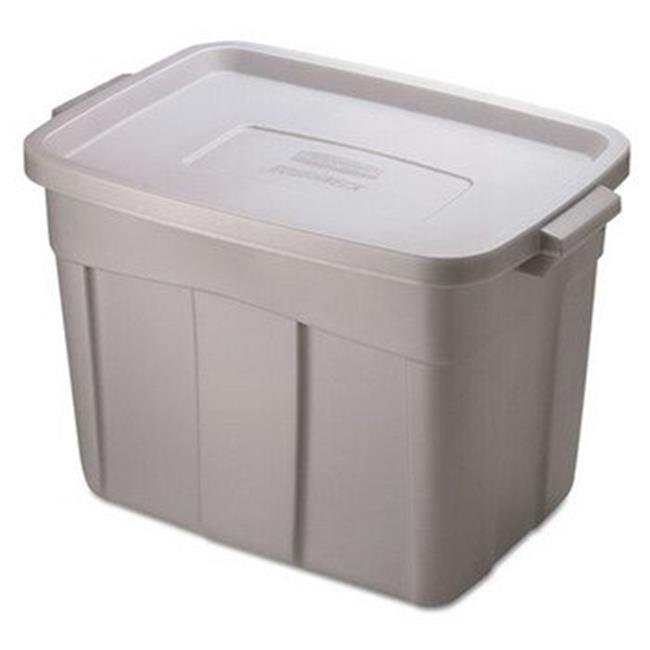 Rubbermaid Roughneck RMRT180008 Storage Tote Box, 18 gal, 23.9 in L x