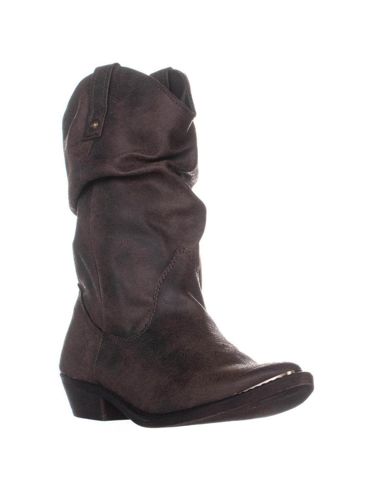 Womens AR35 Kallie Mid Calf Western Boots, Chocolate