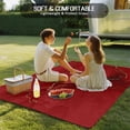 thumbnail image 4 of Red Marble Texture Outdoor Rug 6x9 Ft - Reversible Patio Rug Outdoor Camping Rugs, Vintage Minimalism Abstract Ombre Art Indoor Outdoor Area Rugs, Non-Slip Outdoor Carpet Runner for Deck/Porch, 4 of 8