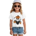 thumbnail image 4 of CAUYDY Toddler Baby Girl Boy Halloween T-Shirt Short Sleeve Tops Pumpkin Tee Clothes(White,11-12 Y), 4 of 5