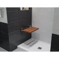 thumbnail image 3 of Leisure 20 in. Teak Wall Mounted Folding Shower Seat, 3 of 8