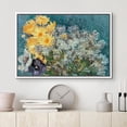 thumbnail image 2 of PixonSign Framed Canvas Print Wall Art Flower Bouquet by Vincent Van Gogh Nature Wilderness Illustrations Modern Art Decorative Floral Botanical Minimal Calm/Relax/Cozy Fine Art - 16"x24" White, 2 of 5