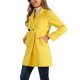 thumbnail image 4 of Allegra K Abrigo de Doble Botón para Mujer con Solapa y Mangas Raglán de Largo Medio L Amarillo, 4 of 6