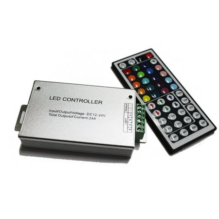 Rgb Led Strip Controller - LED4Everything (TM) DC 12V 24A 288W RGB 44 Key Remote Controller For LED SMD 5050 3528 Strip Lights