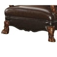 thumbnail image 3 of Benjara Jane 34 Inch Wide Rich Velvet Carved Accent Chair, Dark Brown-Color:Golden Brown, 3 of 6