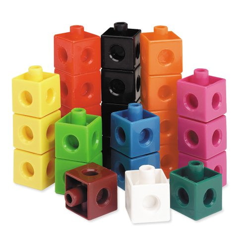 Educational Counting Toy Snap Cubes Math Classroom standart Homeschool