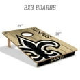 thumbnail image 3 of YouTheFan NFL New Orleans Saints 2' x 3' Cornhole Game, 3 of 6