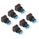 thumbnail image 2 of Interruptor de botón de bloqueo automático, 25 piezas, interruptor de botón pequeño, interruptor de botón con interruptor de botón de encendido de luz, integración perfecta, 2 of 8