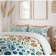 thumbnail image 6 of Ambesonne Leopard Print Duvet Cover Set, Colorful Spotted Dots, Calking, White Multicolor, 6 of 6