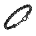 thumbnail image 2 of Pulsera AX Armani Exchange negra de acero inoxidable para hombre, 2 of 7