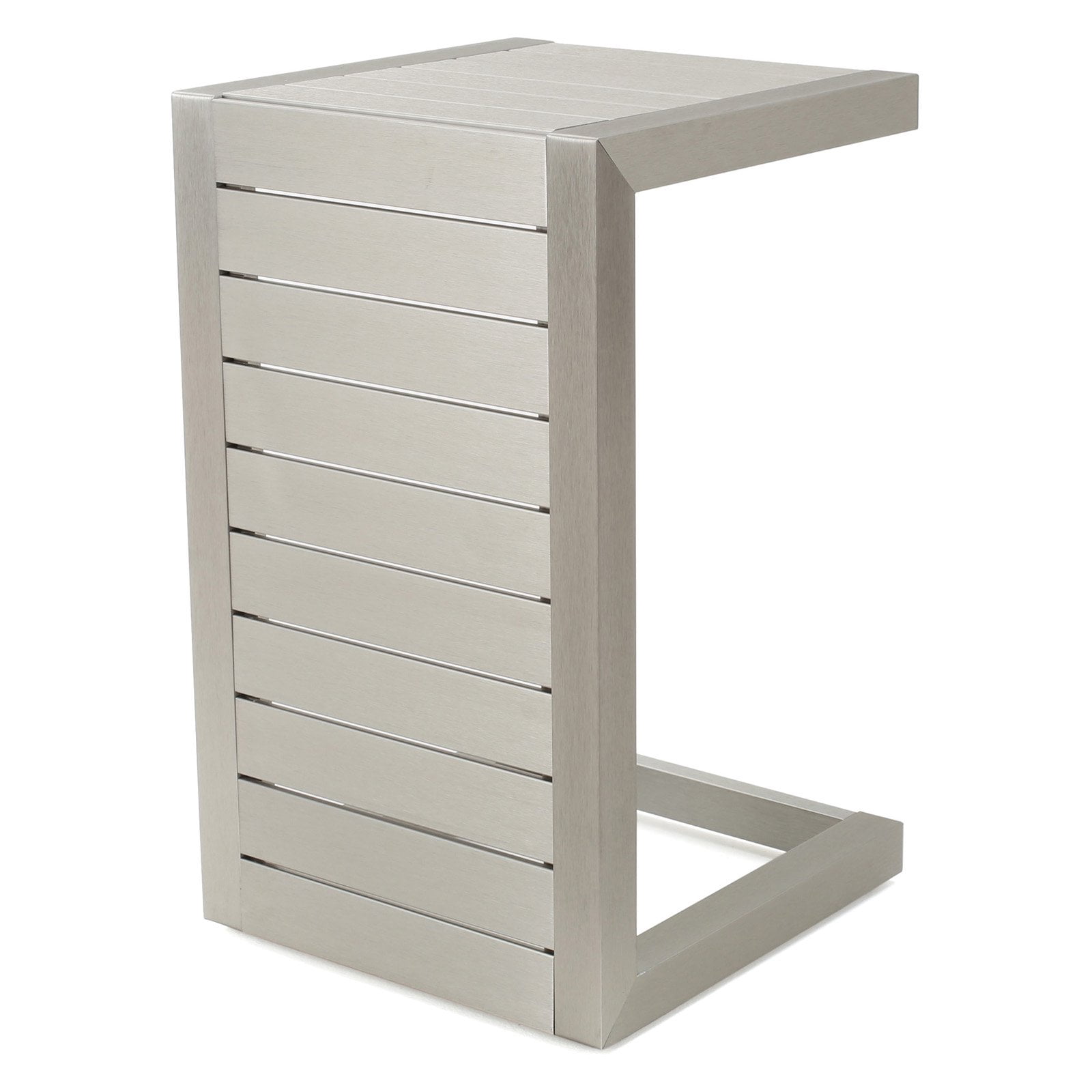 Cape Coral Aluminum Outdoor CShaped End Table