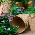 thumbnail image 2 of Nvzi 25 pieces pulp seedling cup nutrition pot biodegradable seedling pot cultivation pot disposable paper nutrition cup breeding pot 3.23 * 3.07 in, 2 of 4