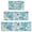 Blue Paisley and, variant on Blue Paisley Pattern Kitchen Rugs Sets Of 3,Kitchen Runner Rugs Non Skid Washable,Decorative Kitchen Floor Mats for Kitchen,Sink,Laundry,17"x30" 17"x47" 17"x59"