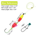thumbnail image 2 of Aparejos de pesca para bagres Unique Bargains, anzuelos circulares para bagres, flotadores y sonajeros para equipo de pesca de bagres, aparejos de flotación para bagres rojos amarillos 1 set, 2 of 7