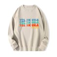 thumbnail image 1 of 2023 Chandail en Molleton Mode pour Femmes 50 % de Réduction Liquidation Mode Femme Imprimé Col Rond Manches Longues Chandails en Molleton Sans Capuche T-Shirt Hauts Amples Blouse, 1 of 2